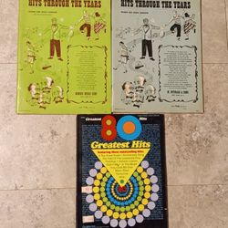 Lot of (3) Songbooks '80 Hits 60s/70s Vintage  1940 Witmark Hits  1951 Remick 