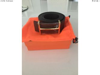 FASHION  HERMES LUXURY BROWN BELT 120cm LEATHER 