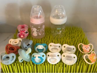 Nuk baby bottles and pacifiers
