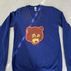 Vintage Kanye West College Dropout American Apparel V Neck Sweater Men’s Size Small 