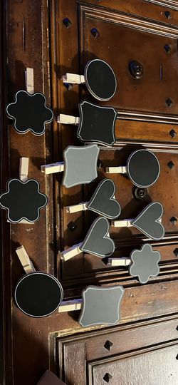 12 Chalkboard Clothespin