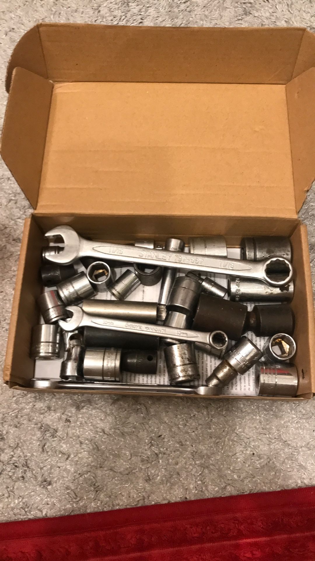 Craftsman,Stanley, Crewline And Impact Sockets Two Wrenches