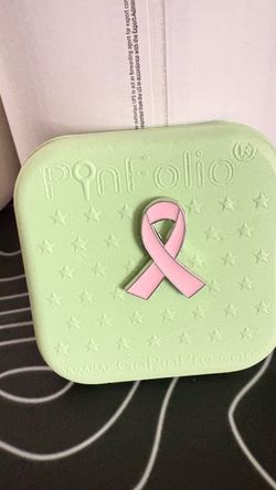 Breast cancer awareness enamel pin
