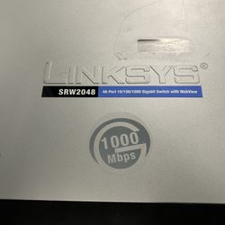 Linksys SRW2048 52 - 1 Gigabyte Port Switch 