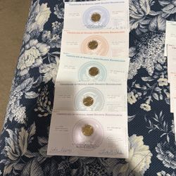 5-uncirculated Presidential Coins With Coa