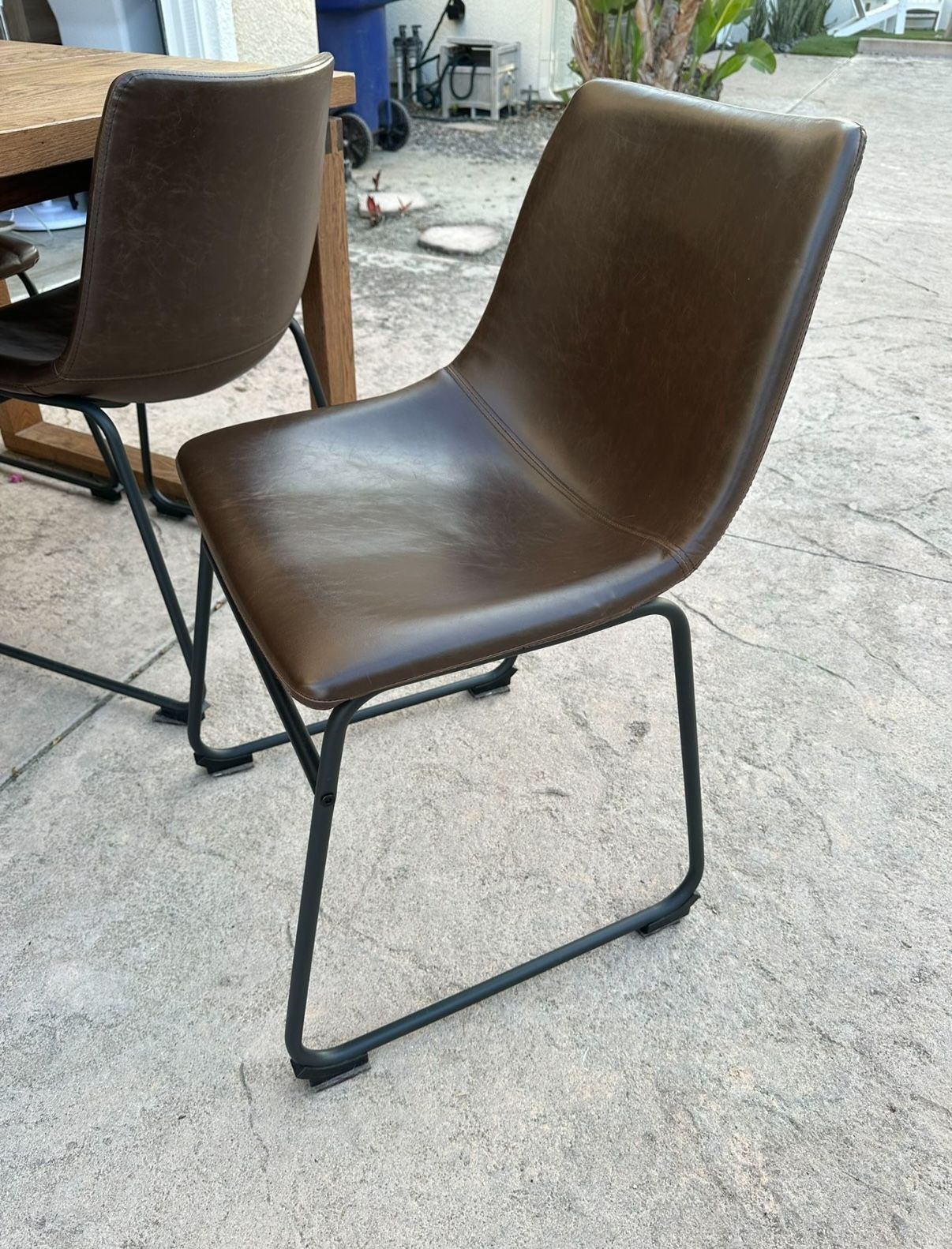 (4) Brown Dining Chairs