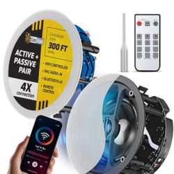 Brand New WiFi & Bluetooth 6.5” Ceiling Speakers, Set Of 2 