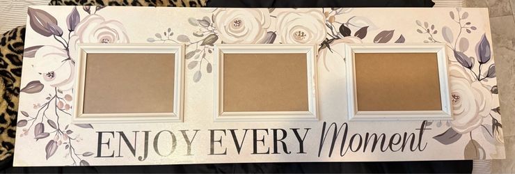enjoy every moment picture frame