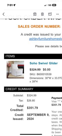 Soho Swivel Glider
