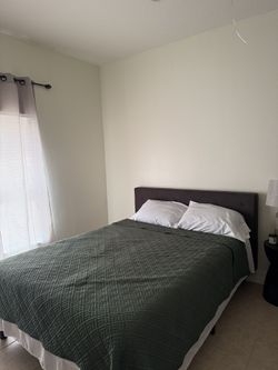 Queen Bed frame And Mattress