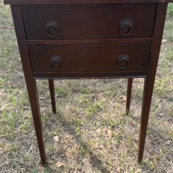 Brown Dark Slim Nightstand