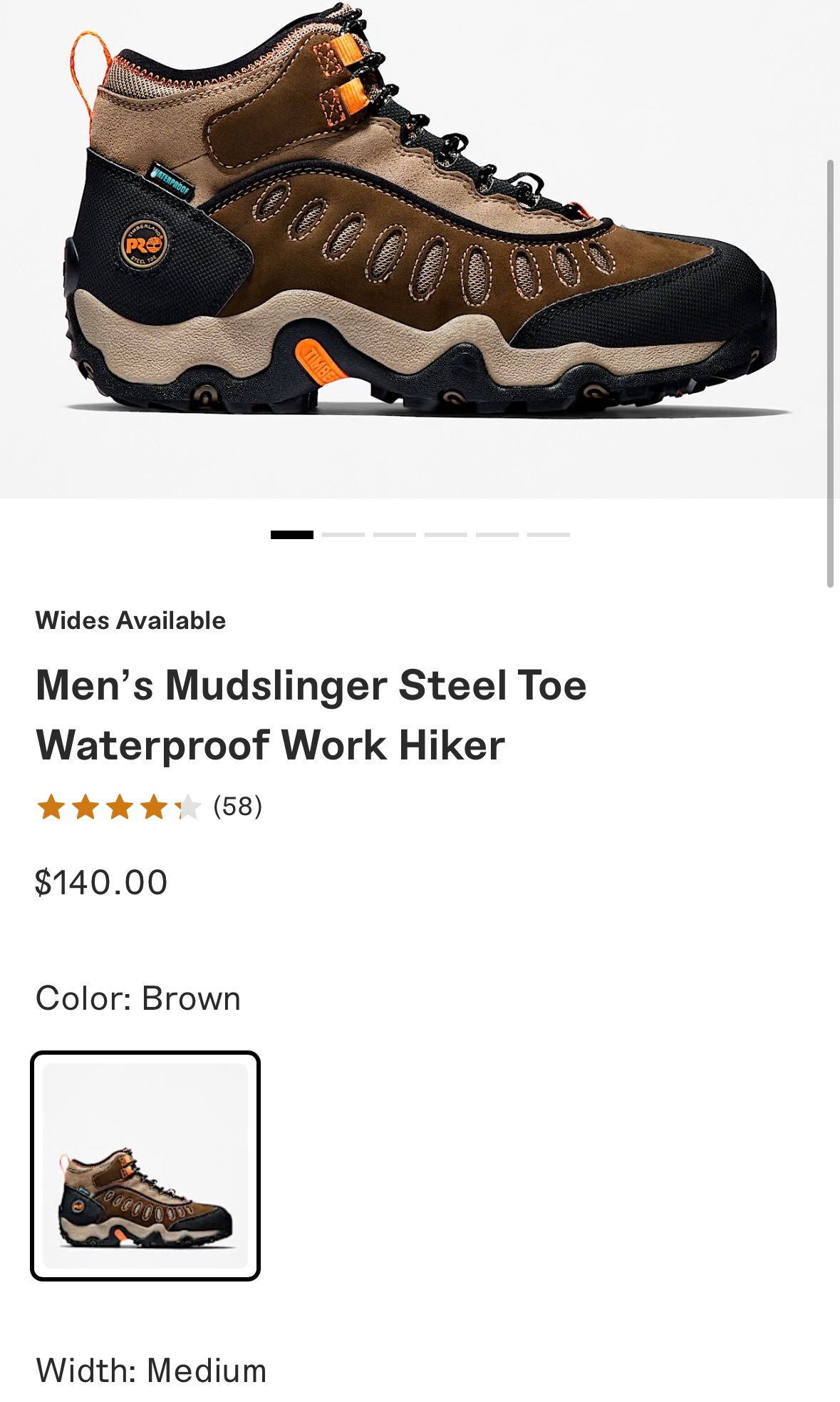 BRAND NEW IN BOX TIMBERLAND PRO MUDSLINGER STEEL TOE SIZE 10.5