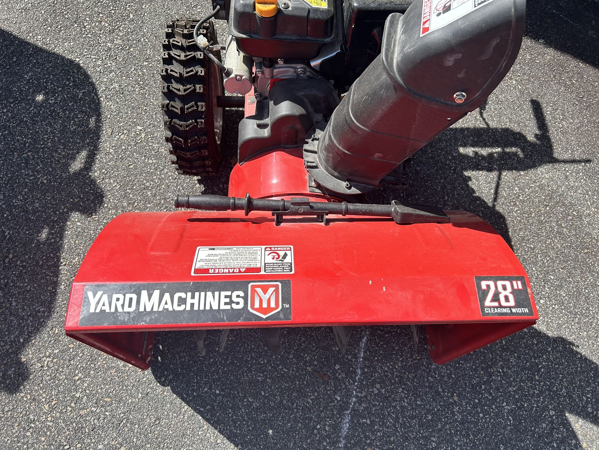 This is the yard machine snowblower never been used
