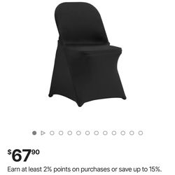 VEVOR black folding chair covers 50