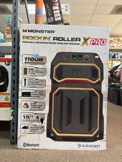 Monster Rockin' Roller X Pro Portable Wireless Speaker Brand New In Box