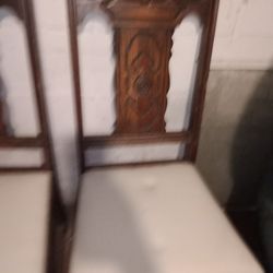 Vintage 4 PC Wood Chairs