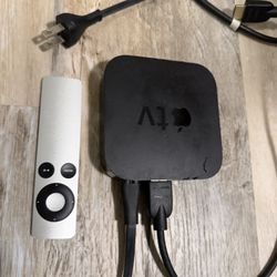Apple TV Streaming Box (with Remote + Cables)