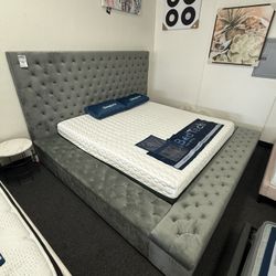 King Bed Frame With Storage Drawers