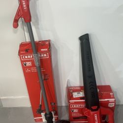 CRAFTSMAN 20V MAX Weedwacker & Leaf Blower Combo Kit – Battery & Charger Included 