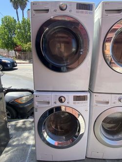 🍂SET WASHER AND DRYER LG WHITE🍂✔️STACKABLE-SIDE BY SIDE✔️🆓️FREE DELIVERY🆓️