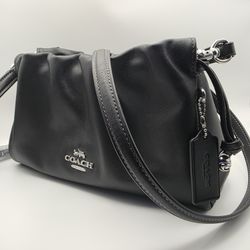 AUTH COACH Faye Shoulder Convertible Bag CV(contact info removed)04663 Black MSRP $378