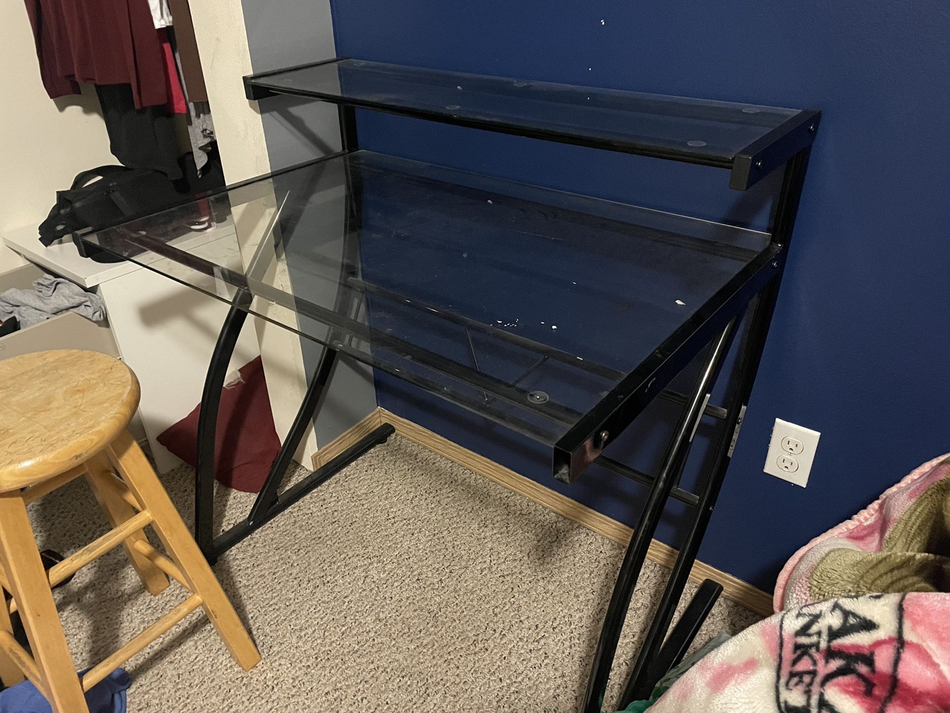 IKEA Glass Desk