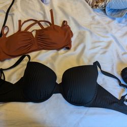 Shade & Shore Size 36DD Bikini Tops / Size Large Cheeky Bottom