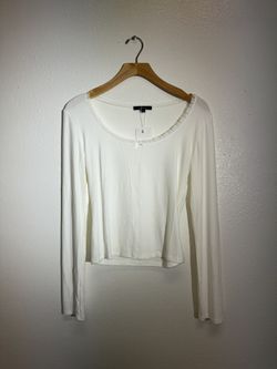 White Long-Sleeve Top!