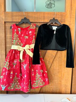 Christmas Bonnie Jean Dress & Bolero (Size 6)