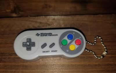 Super Nintendo Controller Keychain