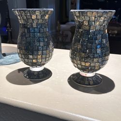 Pier’s Import Set Of 2 Large Candle Holders Or Plant Holders Or For Light Arrangements, In Mint Condition 