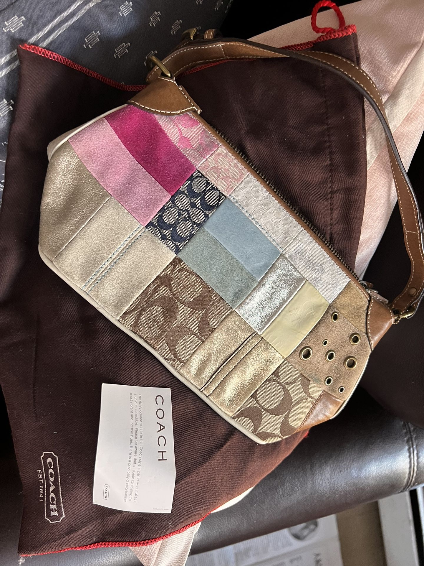 COACH Genuine Small Over The Shoulder Purse