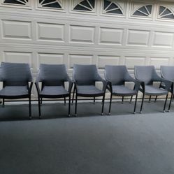 8 outdoor patio wicker stackable chairs new