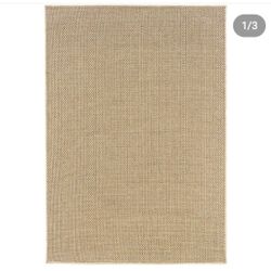💥 PR12#8 $85 6x9 Addison Heights Kenwood Woven Sand Indoor-Outdoor Rug