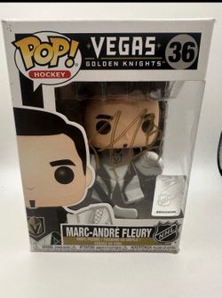 Vegas Knights Marc Andre Fleury Signed Funko WOW
