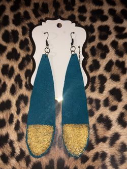 Hand made Leather earrings