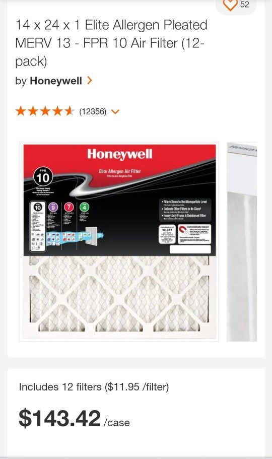 Honeywell elite allergen pleated air filter online