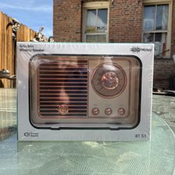TECHTRENDZ Retro Mini Wireless Speaker BT 
