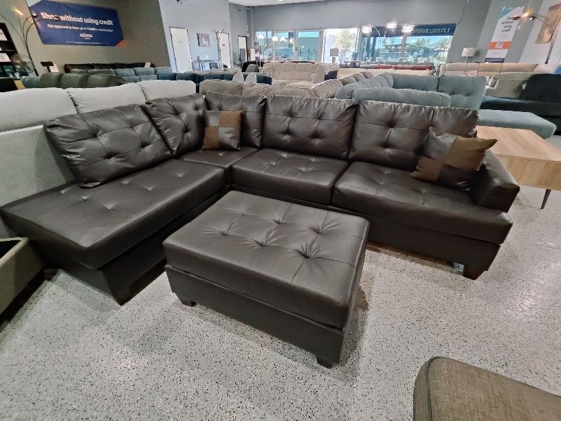 Sectional With Ottoman