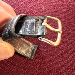 Hamilton 14K Yellow Gold Solid Buckle. 