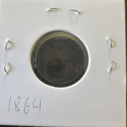 1864 - Indian Head Penny- Bronze