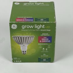 GE LED GROW LIGHT 32W 50 PPF SEEDS & GREENS PAR38 MEDIUM BASE