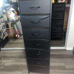 Black 7-drawer Storage Unit 