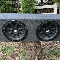 12” Kicker Comp Subwoofers In Sealed Box 