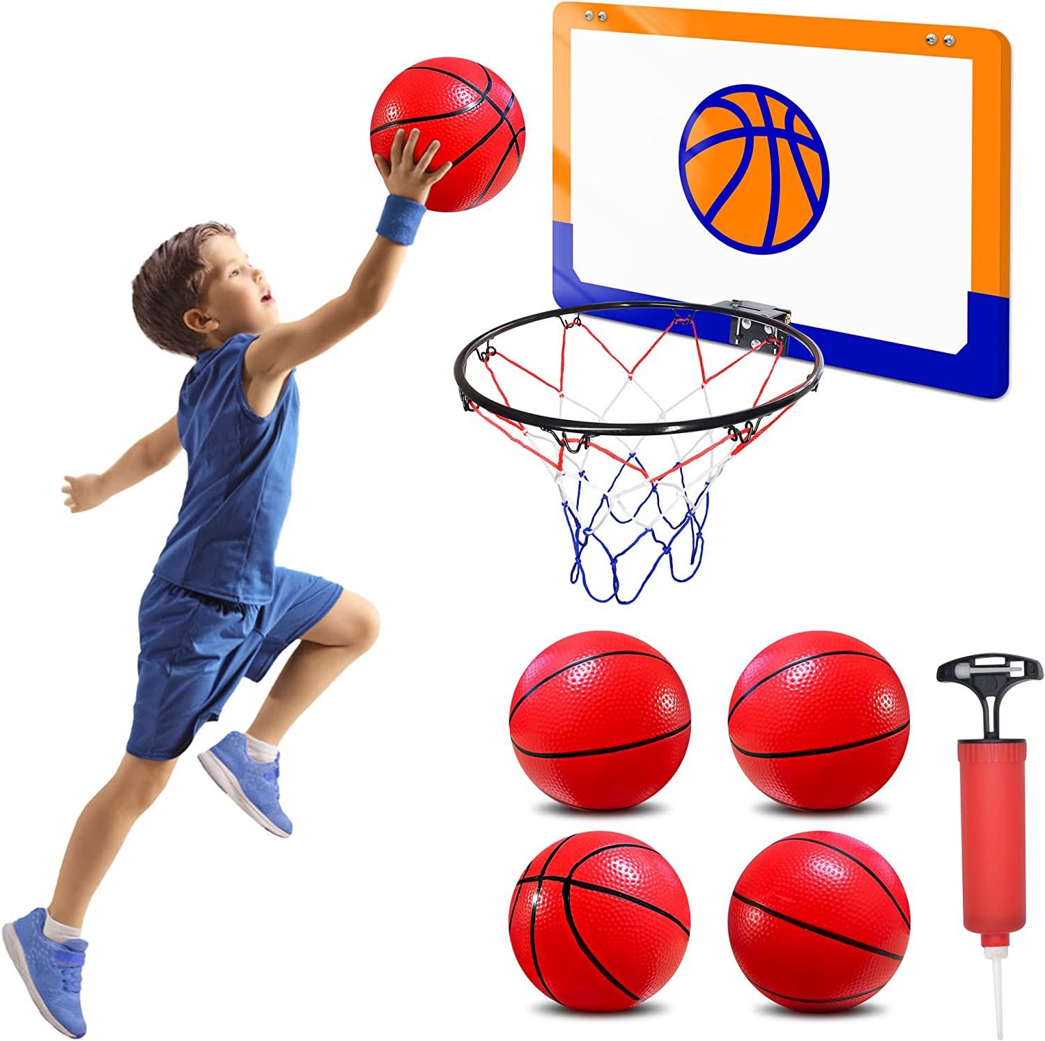 Basketball-Hoop-Indoor-Kids-Toys,Toys for Boys Age 8-12,Girls Toys Age 6-8,Kids Toys,Mini Basketball Gifts,Christmas Sports Gifts for Kids Age 3 4 5 6