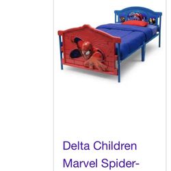 Twin Spider-Man Upholstered Bed