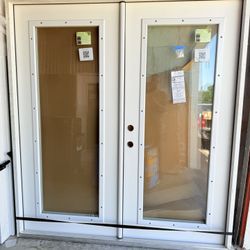 Jeld Wen Double Door 72x80 Right Hand Outswing Impact Rated