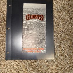 San Francisco Giants candlestick Park from A to Z pamphlet