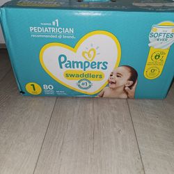 PAMPERS SIZE 1 , CUANTITY 80