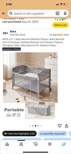 Bassinet bedside sleeper